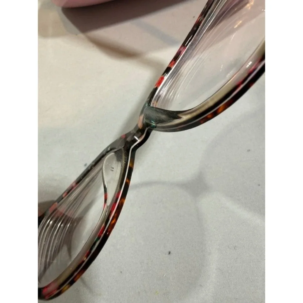 Kate Spade Cherette VH8 140 Tortoise Floral Cat Eye Eyeglasses with Case RX
